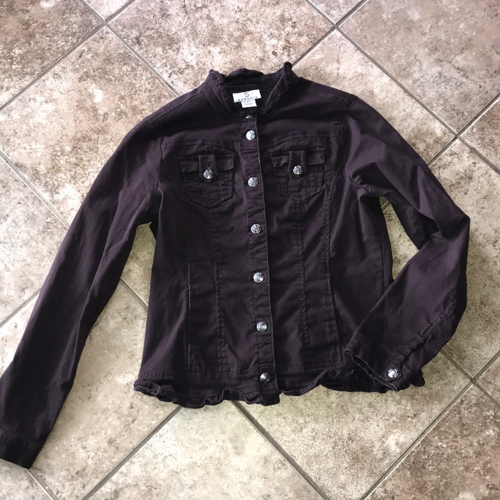 oSo Casuals Size M lightweight button down jacket